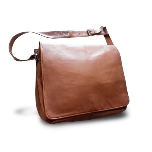 BORSA TRACOLLA UOMO MESSENGER IN VERA PELLE -ALFRED-LIGHT