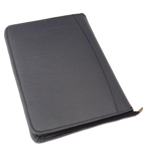 CUSTODIA/PORTADOCUMENTI PORTA IPAD VERA PELLE, MOD: KUSTO PAD BLU