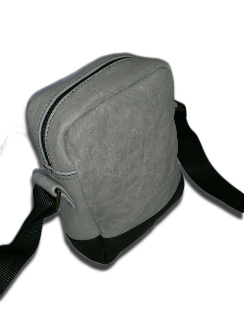 Borsello Borsa tracolla per uomo in pelle - bag MOD: NIKO - GRIGIO