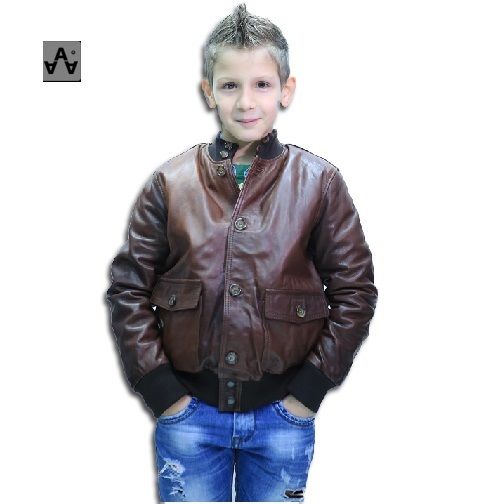 GIUBBOTTO BAMBINO IN PELLE MOD BETA 01 inviaci misure corporee per il su mi