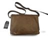 BORSA TRACOLLA UOMO VERA PELLE FULAP MARRONE SCURO, MOD: GIO -VINTAGE