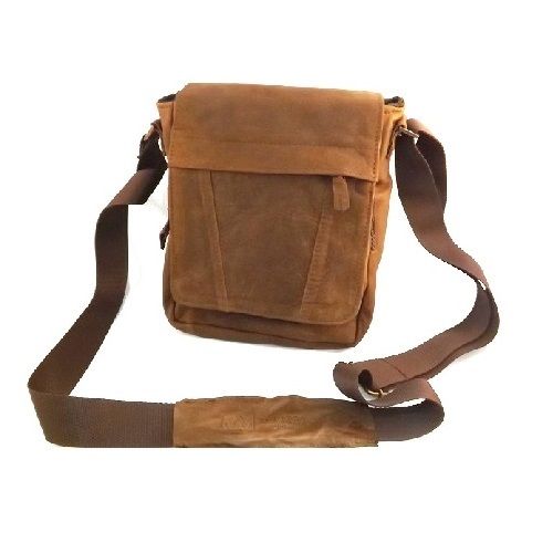 BORSELLO A TRACOLLA UOMO BAG IN VERA PELLE VITELLO, MOD: CRAT - VINTAGE