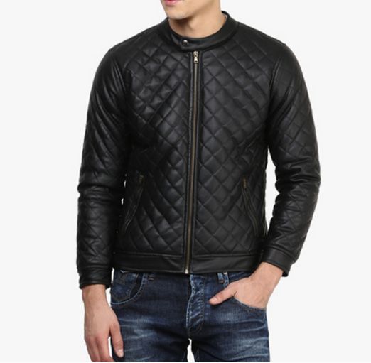 GIACCA DA UOMO ARTIGIANALE, GIUBBINO IN VERA PELLE MOD.BRISTON-NERO