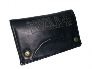 PORTA TABACCO IN PELLE PORTA CARTINE FILTRI MOD.MEZZALUNA gratis le tue iniziali