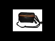 TRACOLLA MESSENGER IN VERA PELLE VITELLO COLORE NERO MOD Gola Black bis