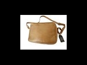 MESSENGER TRACOLLA IN VERA PELLE, MOD: GOL 013 - MARRONE TAMPONATO