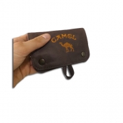 PORTATABACCO IN PELLE VINTAGE PORTA CARTINE FILTRI CON RICAMO CAMEL MOD 01-0