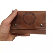 PORTATABACCO IN PELLE PORTA CARTINE PORTA BUSTA 30 Gr INCISIONE HARLEY