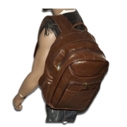 ZAINO IN VERA PELLE ARTIGIANATO ITALIANO CON MOLTI SCOMPARTI MOD CARDY - OLD BRO