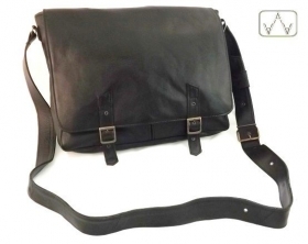 BORSA MESSENGER IN PELLE VITELLO, M